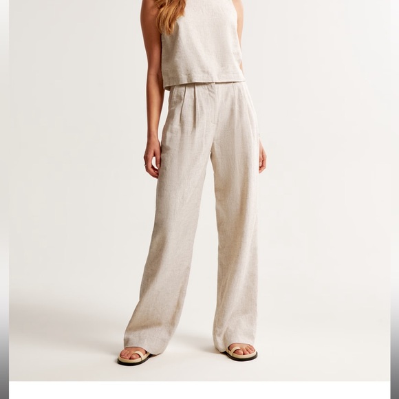 A&F Sloane Tailored Premium Linen Pant - Picture 7 of 9